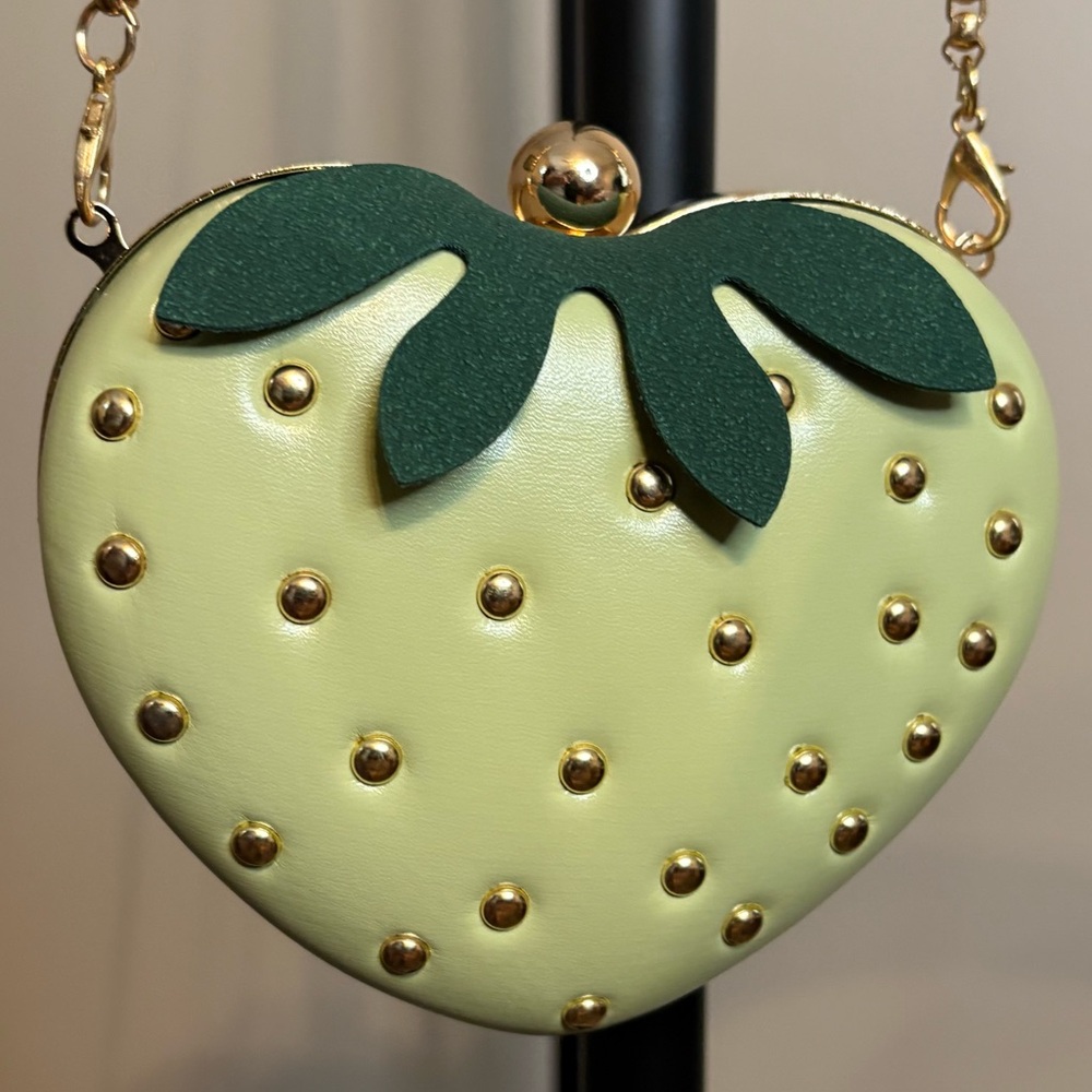 Green Strawberry Purse